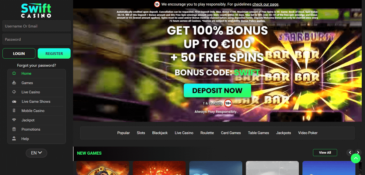 Oplev Spændingen ved Swift Casino DK 846198895